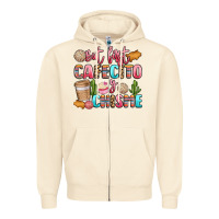 Sandshell but first cafecito y chisme Zipper Hoodie - LillyAllenDesigns