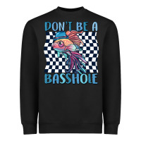 Black dont be a basshole Heavyweight Sweatshirt - MaliasSmallBusiness