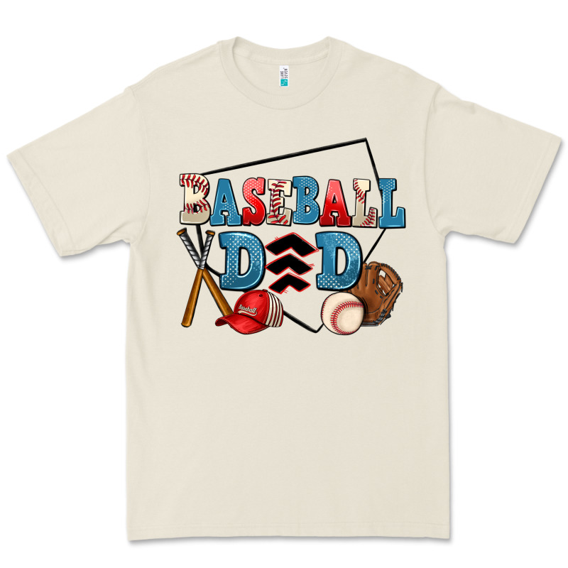 Baseball Dad Premium Tee by AdoDesignShop | Teevron