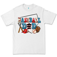 White baseball dad Premium Tee - AdoDesignShop