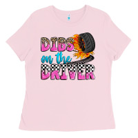 Bubblegum Pink dibs on the driver Ladies Tee - Zillion Design Studio