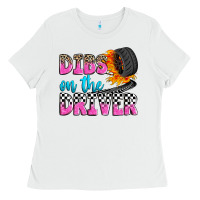 White dibs on the driver Ladies Tee - Zillion Design Studio