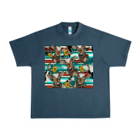 Midnight Navy western horseshoe sunflower brown cow Urban Heavy Tee - BarkalooDesign