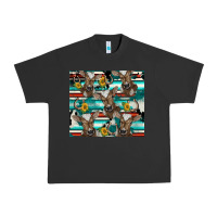Pigment Black western horseshoe sunflower brown cow Urban Heavy Tee - BarkalooDesign