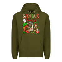 Army Green santa's favorite cma Premium Hoodie - texasbilliewilder