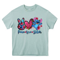Arona peace love stitch Heavy Core Tee - Zillion Design Studio