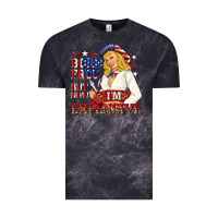 Cloud Black born free but now im expensive Vintage Tee - NancyCooperArtShop