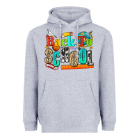 Heather Grey back to school Heavyweight Hoodie - NancyCooperArtShop