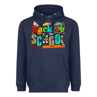 Navy back to school Heavyweight Hoodie - NancyCooperArtShop