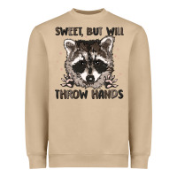 Mushroom sweet but will throw hands Heavyweight Sweatshirt - MaliasSmallBusiness