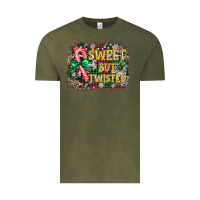 Vintage Olive sweet but twisted Vintage Tee - AdoDesignShop