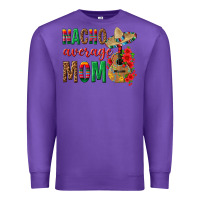 Purple Nacho Average Mom Premium Sweatshirt - texasbilliewilder