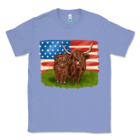 Colony Blue American cows Classic Tee - MaliasSmallBusiness