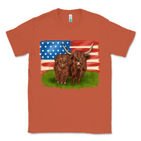 Copper American cows Classic Tee - MaliasSmallBusiness