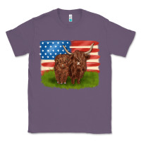 Lavender American cows Classic Tee - MaliasSmallBusiness