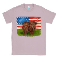 Lilac American cows Classic Tee - MaliasSmallBusiness