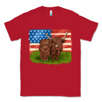 Red American cows Classic Tee - MaliasSmallBusiness