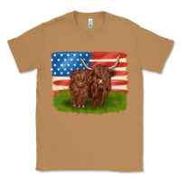 Toasted Coconut American cows Classic Tee - MaliasSmallBusiness