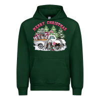 Forest Green merry christmas gnomies Urban Hoodie - FaDigitalArtStudio