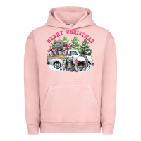 Pigment Salmon merry christmas gnomies Urban Hoodie - FaDigitalArtStudio