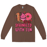 Chestnut 100 days sprinkled with fun Long Sleeve Tee - MaliasSmallBusiness
