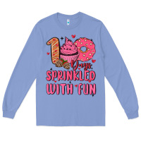 Colony Blue 100 days sprinkled with fun Long Sleeve Tee - MaliasSmallBusiness