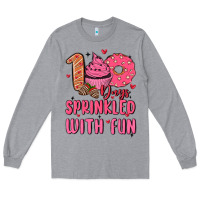 Heather Grey 100 days sprinkled with fun Long Sleeve Tee - MaliasSmallBusiness
