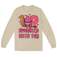 Mushroom 100 days sprinkled with fun Long Sleeve Tee - MaliasSmallBusiness