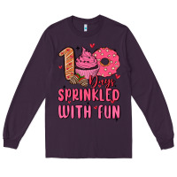 Plum 100 days sprinkled with fun Long Sleeve Tee - MaliasSmallBusiness