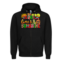 Black tequila lime and sunshine Zipper Hoodie - LillyAllenDesigns