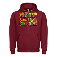 Burgundy tequila lime and sunshine Zipper Hoodie - LillyAllenDesigns