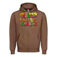 Chestnut tequila lime and sunshine Zipper Hoodie - LillyAllenDesigns