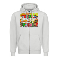 Dove Grey tequila lime and sunshine Zipper Hoodie - LillyAllenDesigns