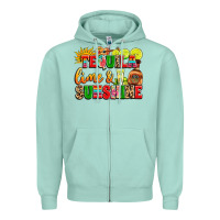 Seafoam tequila lime and sunshine Zipper Hoodie - LillyAllenDesigns