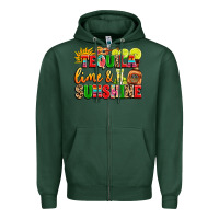 Sports Green tequila lime and sunshine Zipper Hoodie - LillyAllenDesigns