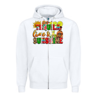 White tequila lime and sunshine Zipper Hoodie - LillyAllenDesigns