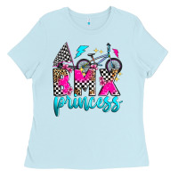 Baby Blue bmx princess Ladies Tee - Zillion Design Studio