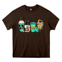 Chocolate Brown photography coffee cups Heavy Core Tee - Zillion Design Studio