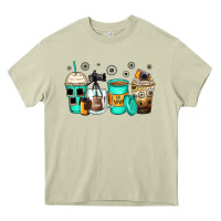 Mossy photography coffee cups Heavy Core Tee - Zillion Design Studio