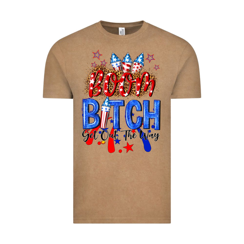 Boom Bitch Get Out The Way Vintage Tee by NancyCooperArtShop | Teevron