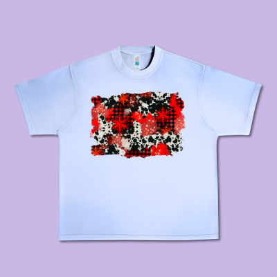 Western Red Cowhide Winter Background Urban Heavy Tee Designed By Adodesignshop