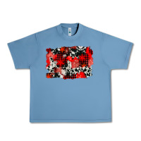 Pebble Blue western red cowhide winter background Urban Heavy Tee - AdoDesignShop