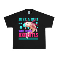 Black just a girl who loves axolotls Urban Heavy Tee - Jasminsmagicworld