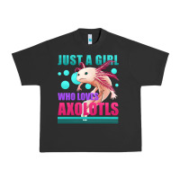 Pigment Black just a girl who loves axolotls Urban Heavy Tee - Jasminsmagicworld