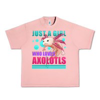 Salmon just a girl who loves axolotls Urban Heavy Tee - Jasminsmagicworld