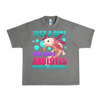 Just A Girl Who Loves Axolotls Urban Heavy Tee | Teevron