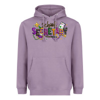 Lavender mardi gras school secretary Heavyweight Hoodie - texasbilliewilder
