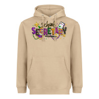 Mushroom mardi gras school secretary Heavyweight Hoodie - texasbilliewilder