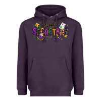 Plum mardi gras school secretary Heavyweight Hoodie - texasbilliewilder