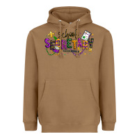 Toasted Coconut mardi gras school secretary Heavyweight Hoodie - texasbilliewilder